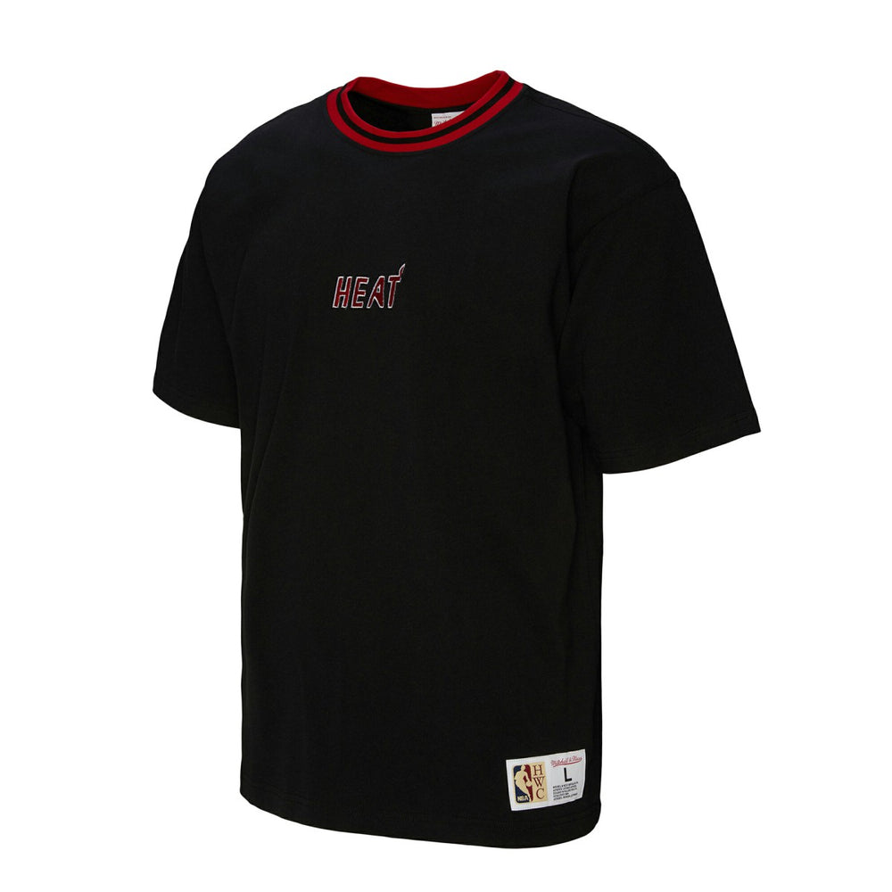 Miami Heat Unisex Playmaker Vintage Logo T-Shirt Black - NBA