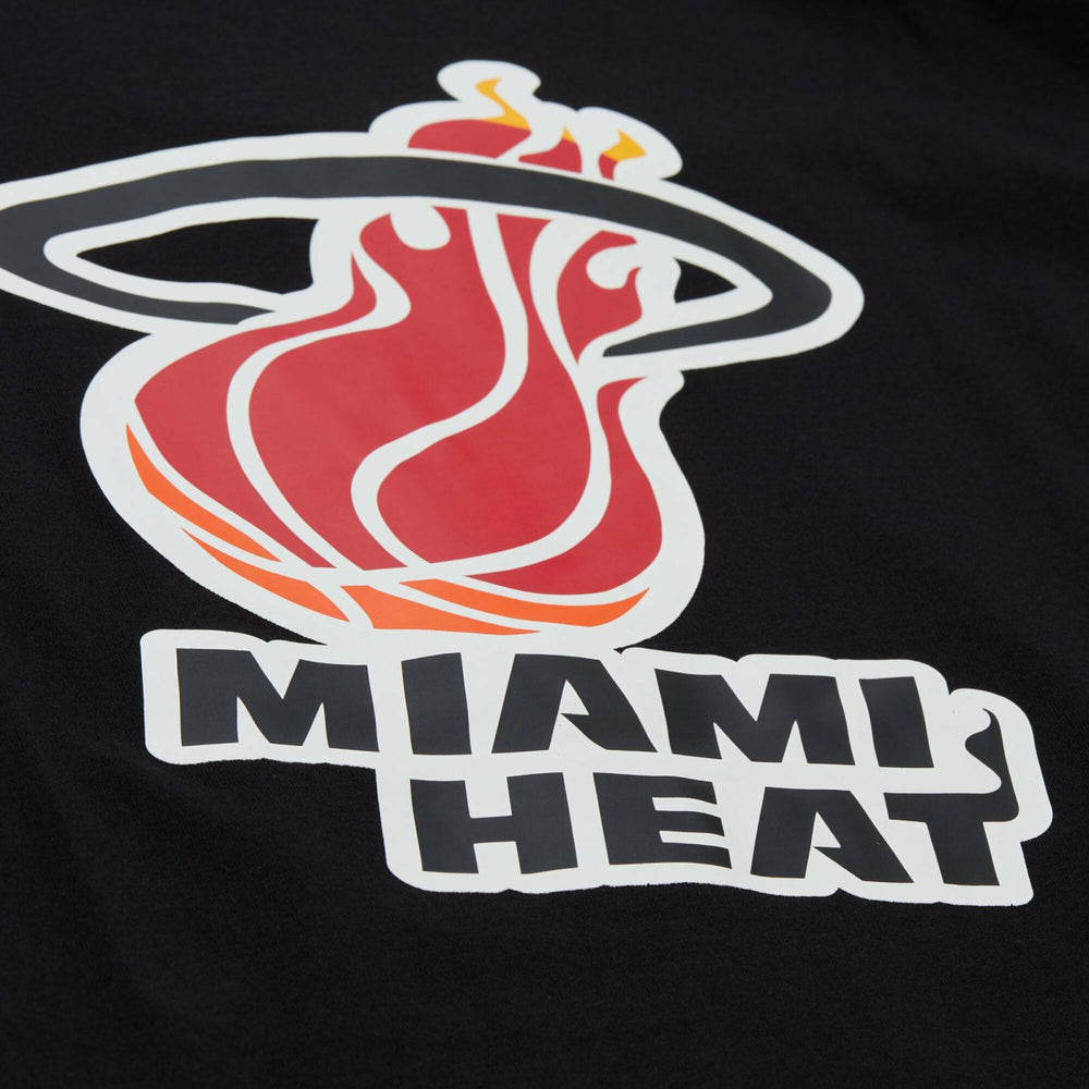 Miami Heat Unisex Playmaker Vintage Logo T-Shirt Black - NBA