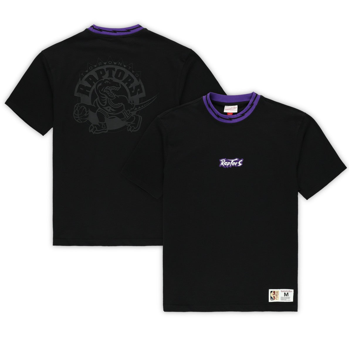 Toronto Raptors Unisex Playmaker Vintage Logo T-Shirt Black - NBA