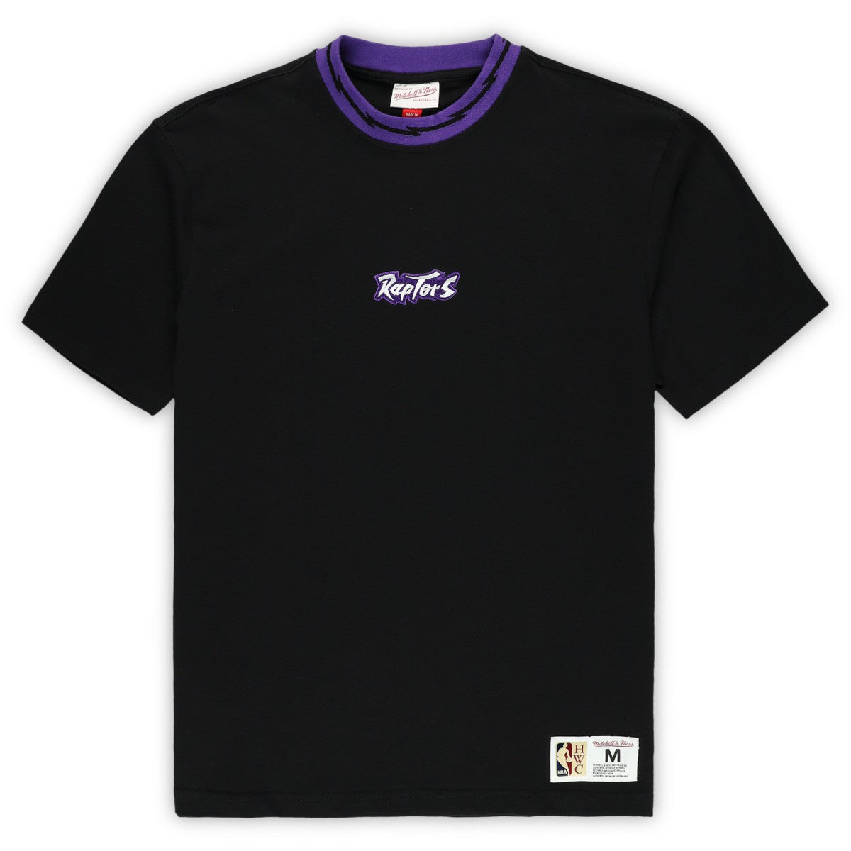 Toronto Raptors Unisex Playmaker Vintage Logo T-Shirt Black - NBA