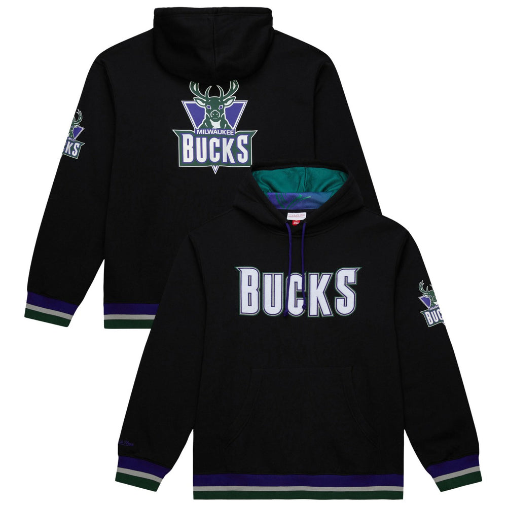 Milwaukee Bucks Unisex Vintage Heavyweight Hoodie Black - NBA