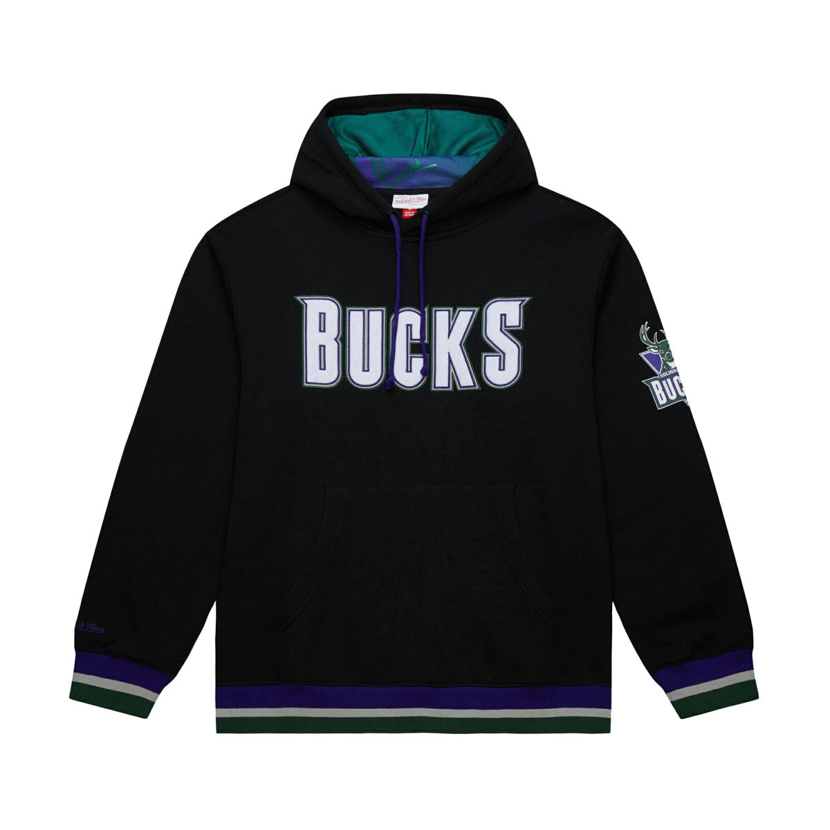 Milwaukee Bucks Unisex Vintage Heavyweight Hoodie Black - NBA