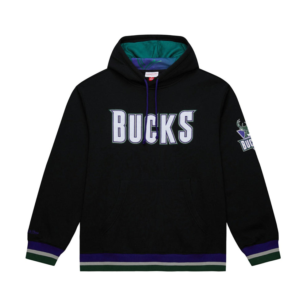 Milwaukee Bucks Unisex Vintage Heavyweight Hoodie Black - NBA
