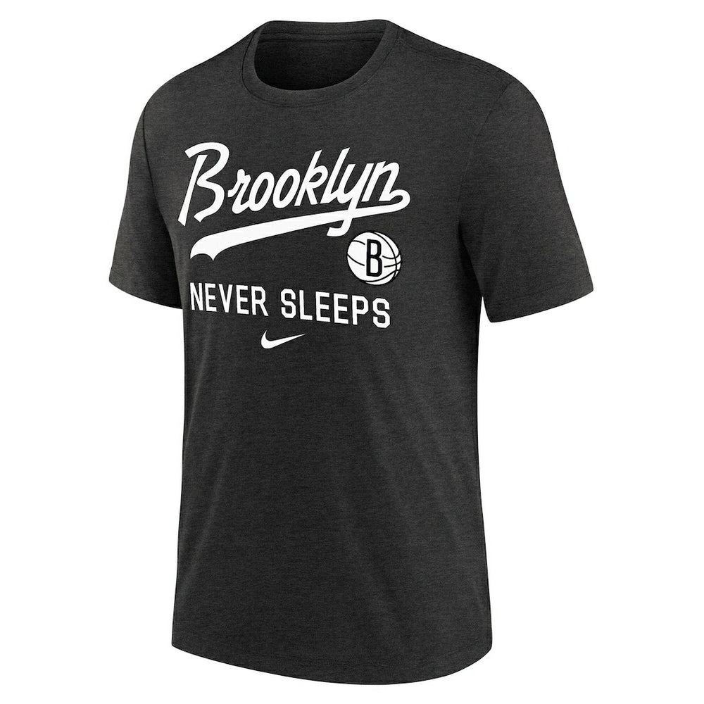 Brooklyn Nets Tri-Blend T-Shirt Black - NBA