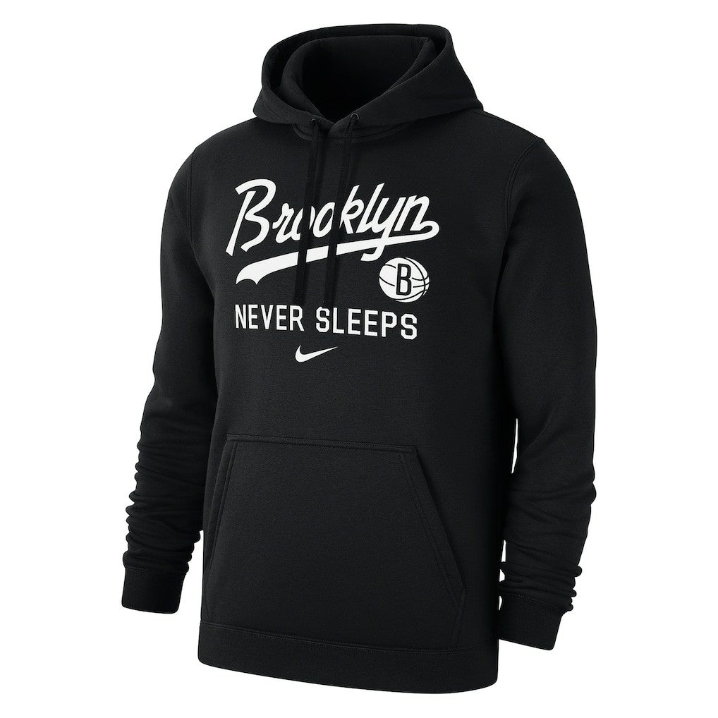 Brooklyn Nets Brooklyn Never Sleeps Club Hoodie Black - NBA