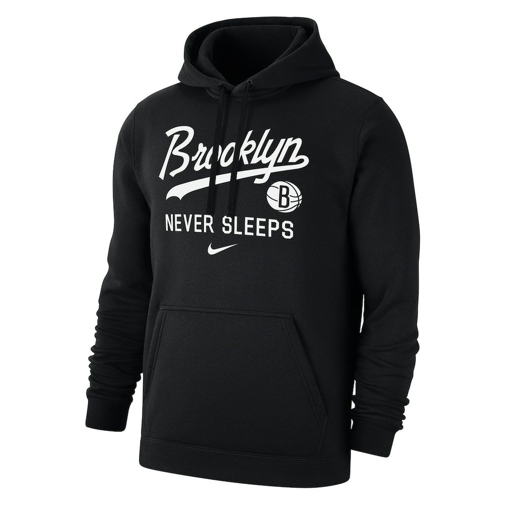 Brooklyn Nets Brooklyn Never Sleeps Club Hoodie Black - NBA