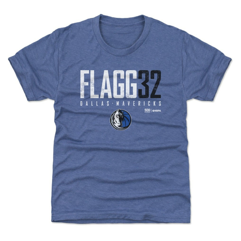 Cooper Flagg Dallas Mavericks 500 Level Youth Elite Name & Number T-Shirt Blue - NBA