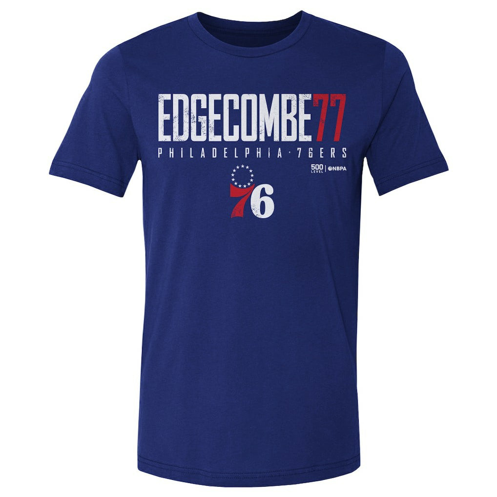 VJ Edgecombe Philadelphia 76ers 500 Level Elite T-Shirt Royal - NBA
