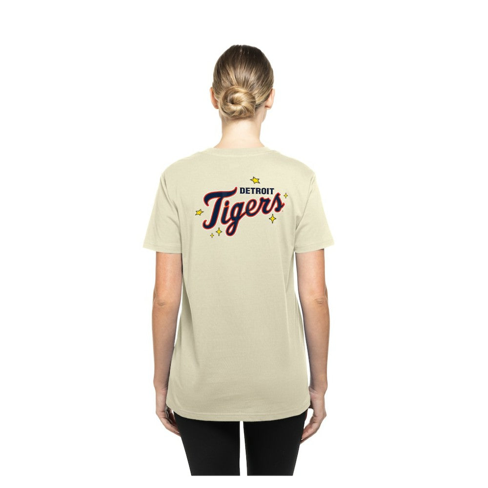 Detroit Tigers New Era Women's Stars & Cap T-Shirt - MLB