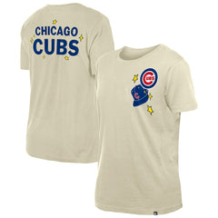 Chicago Cubs New Era Women's Stars & Cap T-Shirt - MLB