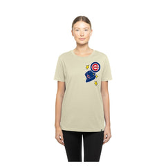 Chicago Cubs New Era Women's Stars & Cap T-Shirt - MLB