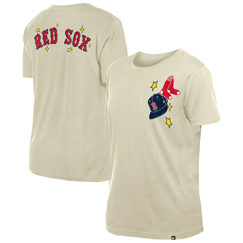 Boston Red Sox New Era Women's Stars & Cap T-Shirt - MLB