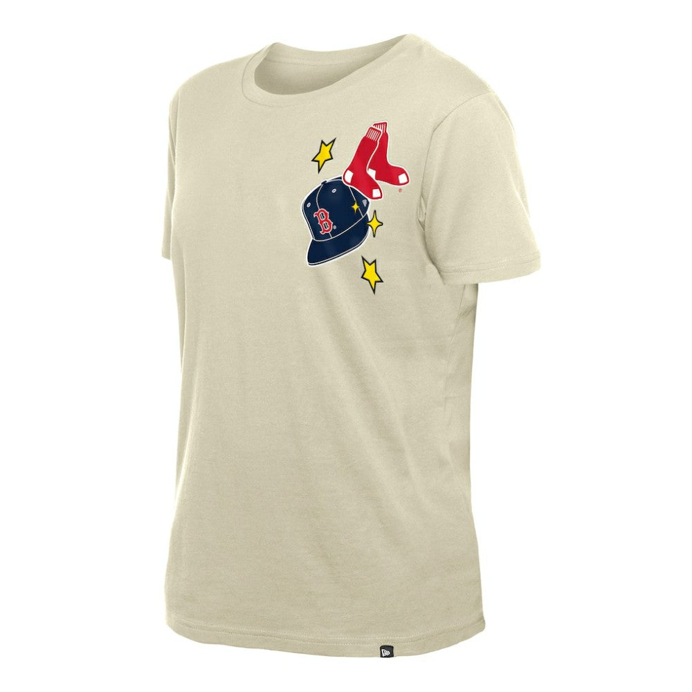 Boston Red Sox New Era Women's Stars & Cap T-Shirt - MLB