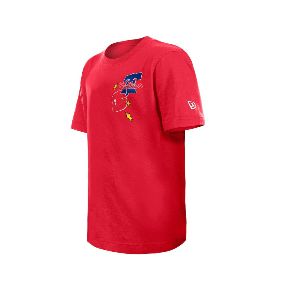 Philadelphia Phillies New Era Youth Stars & Cap T-Shirt - MLB