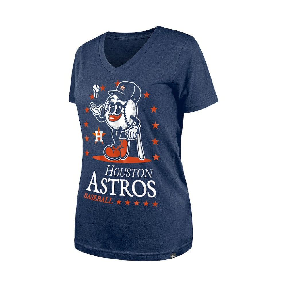 Houston Astros New Era Women's Little Miss 2 V-Neck T-Shirt - MLB