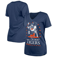 Detroit Tigers New Era Women's Little Miss 2 V-Neck T-Shirt - MLB