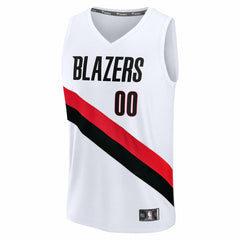 Portland Trail Blazers Fast Break Replica Custom Jersey Association Edition White - NBA
