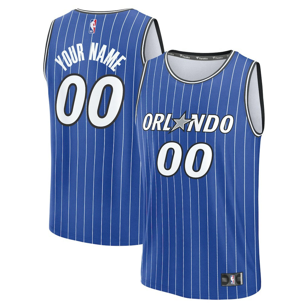 Orlando Magic Youth Fast Break Replica Custom Jersey Icon Edition Blue - NBA