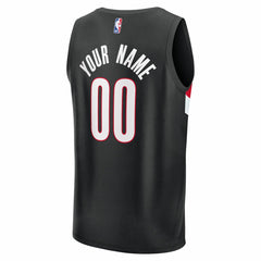 Portland Trail Blazers Youth Fast Break Replica Custom Jersey Icon Edition Black - NBA