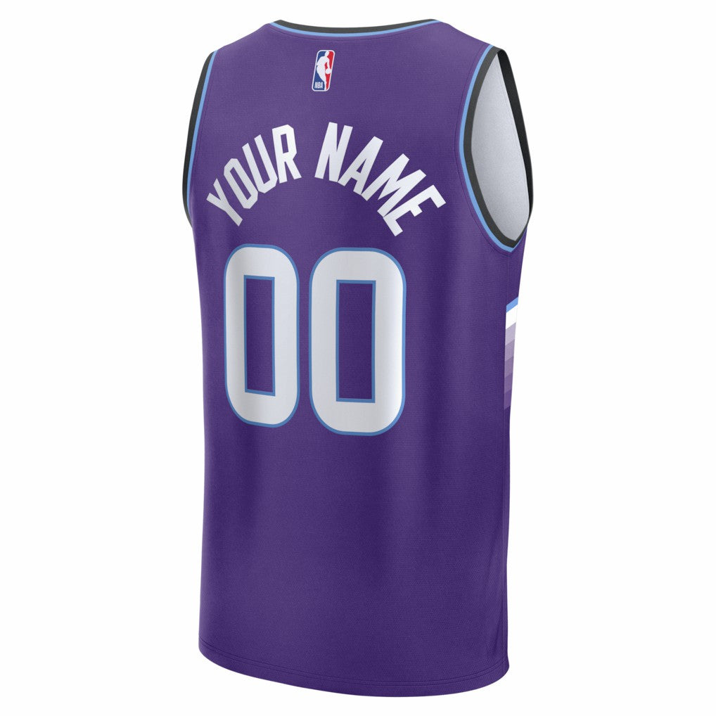 Utah Jazz Youth Fast Break Replica Custom Jersey Icon Edition - NBA