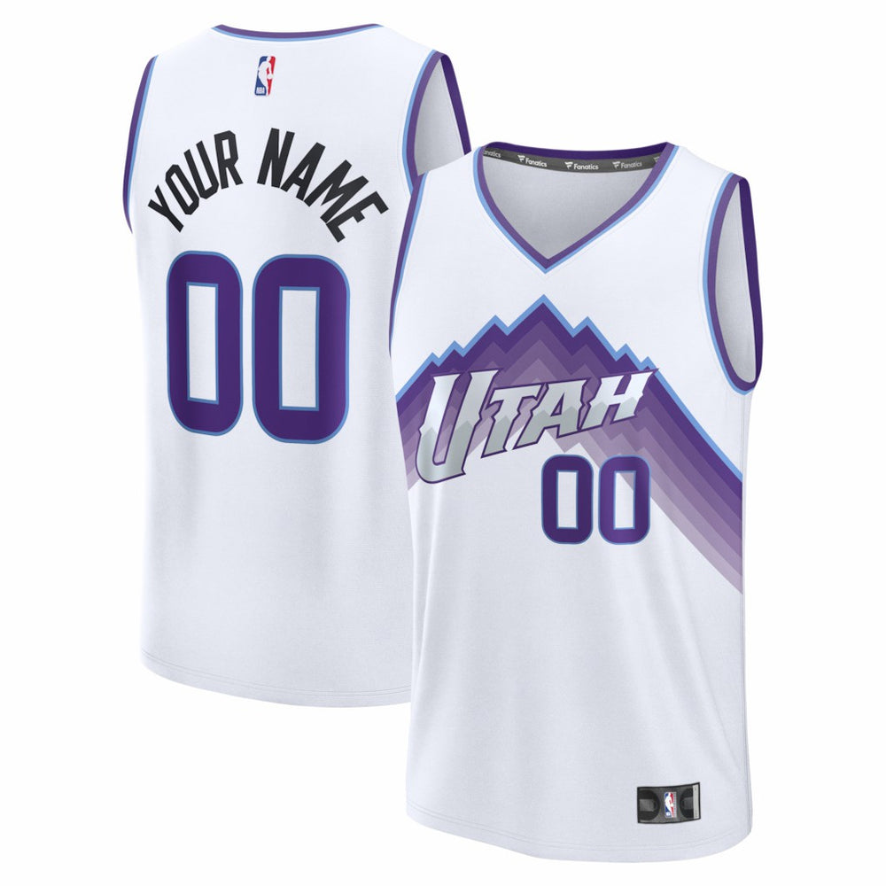 Utah Jazz Youth Fast Break Replica Custom Jersey Association Edition - NBA