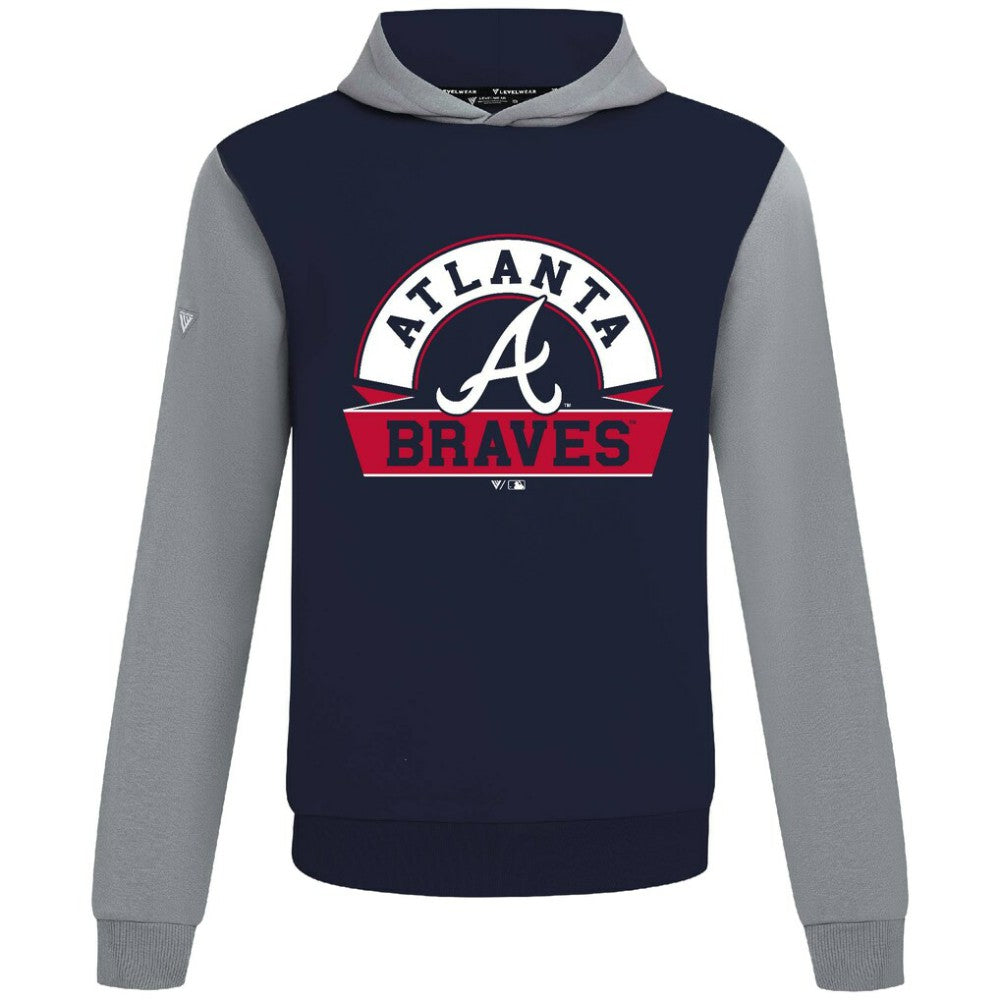 Atlanta Braves Levelwear Throwback Ultimate Banner Arch Hoodie - MLB