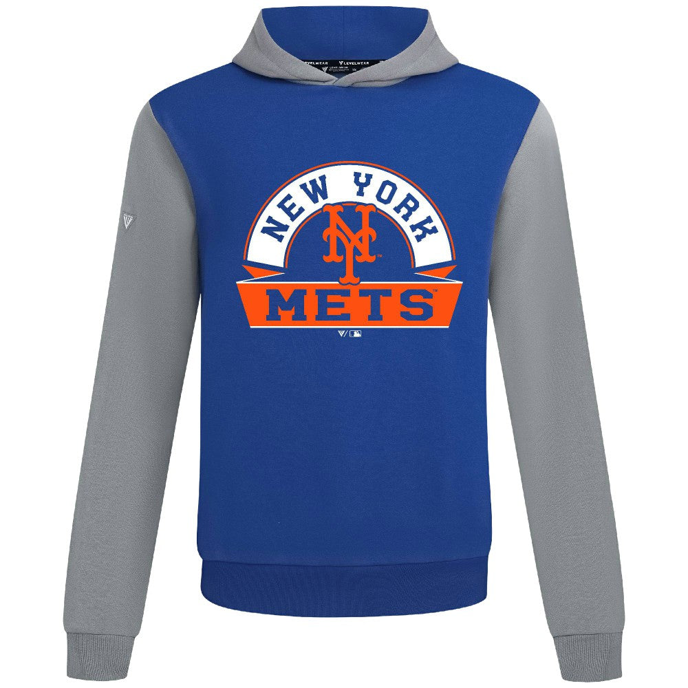 New York Mets Levelwear Throwback Ultimate Banner Arch Hoodie - MLB