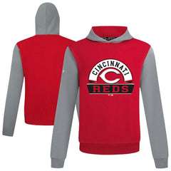 Cincinnati Reds Levelwear Throwback Ultimate Banner Arch Hoodie - MLB