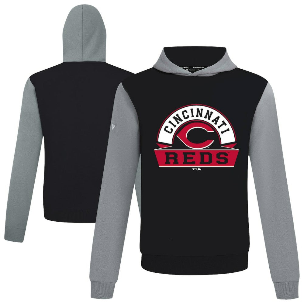 Cincinnati Reds Levelwear Throwback Ultimate Banner Arch Hoodie - MLB