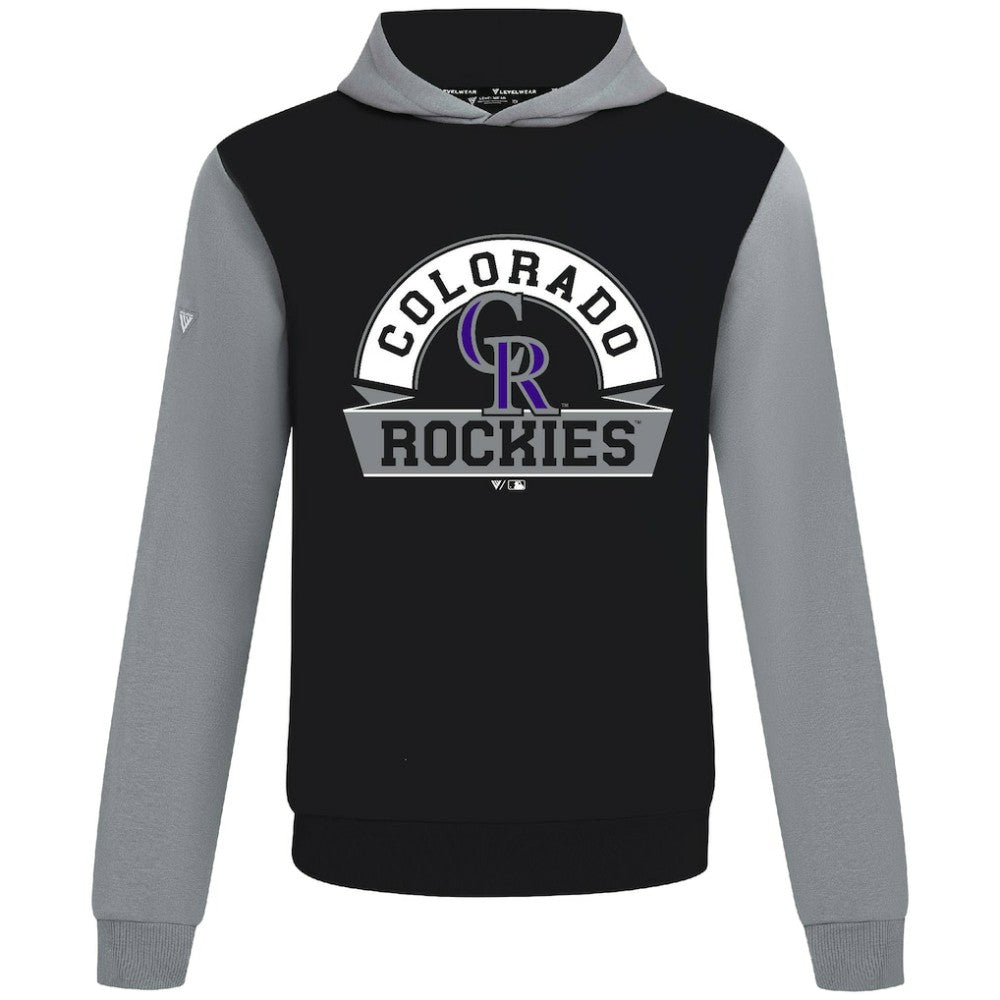 Colorado Rockies Levelwear Throwback Ultimate Banner Arch Hoodie - MLB
