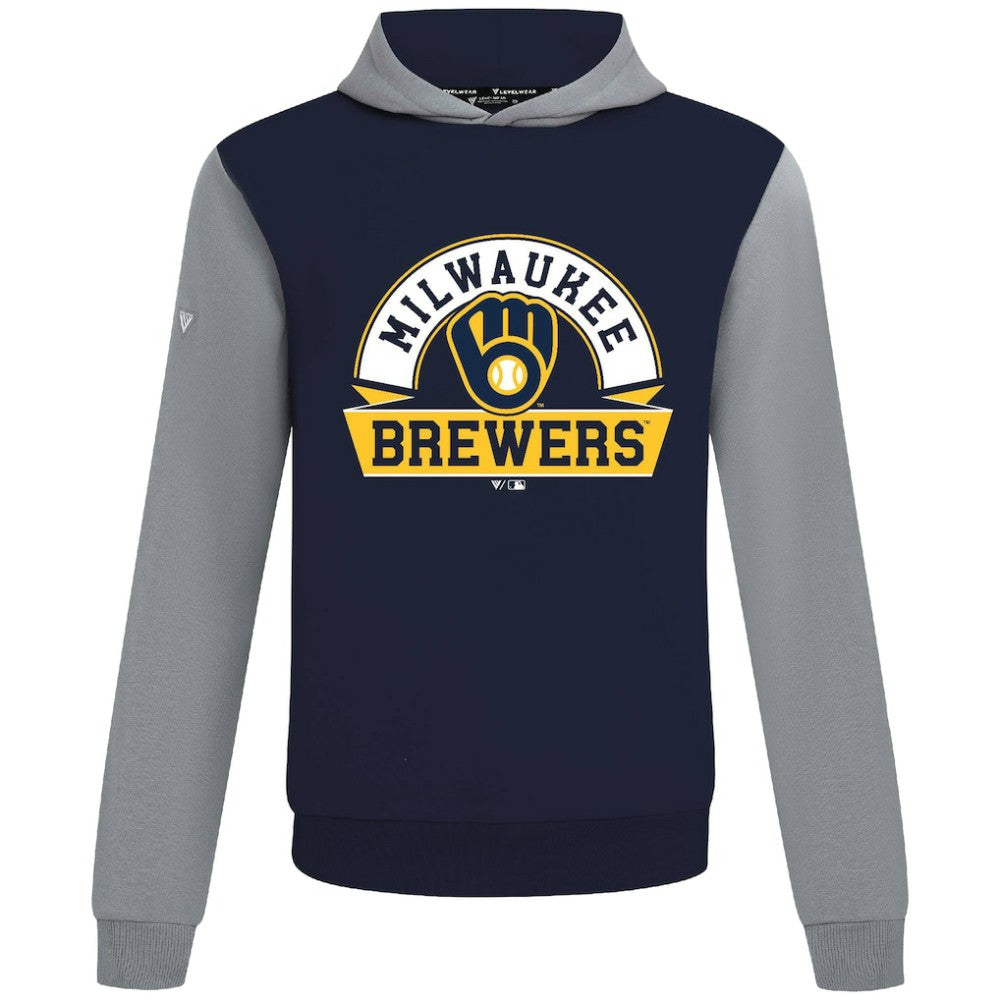 Milwaukee Brewers Levelwear Throwback Ultimate Banner Arch Hoodie - MLB