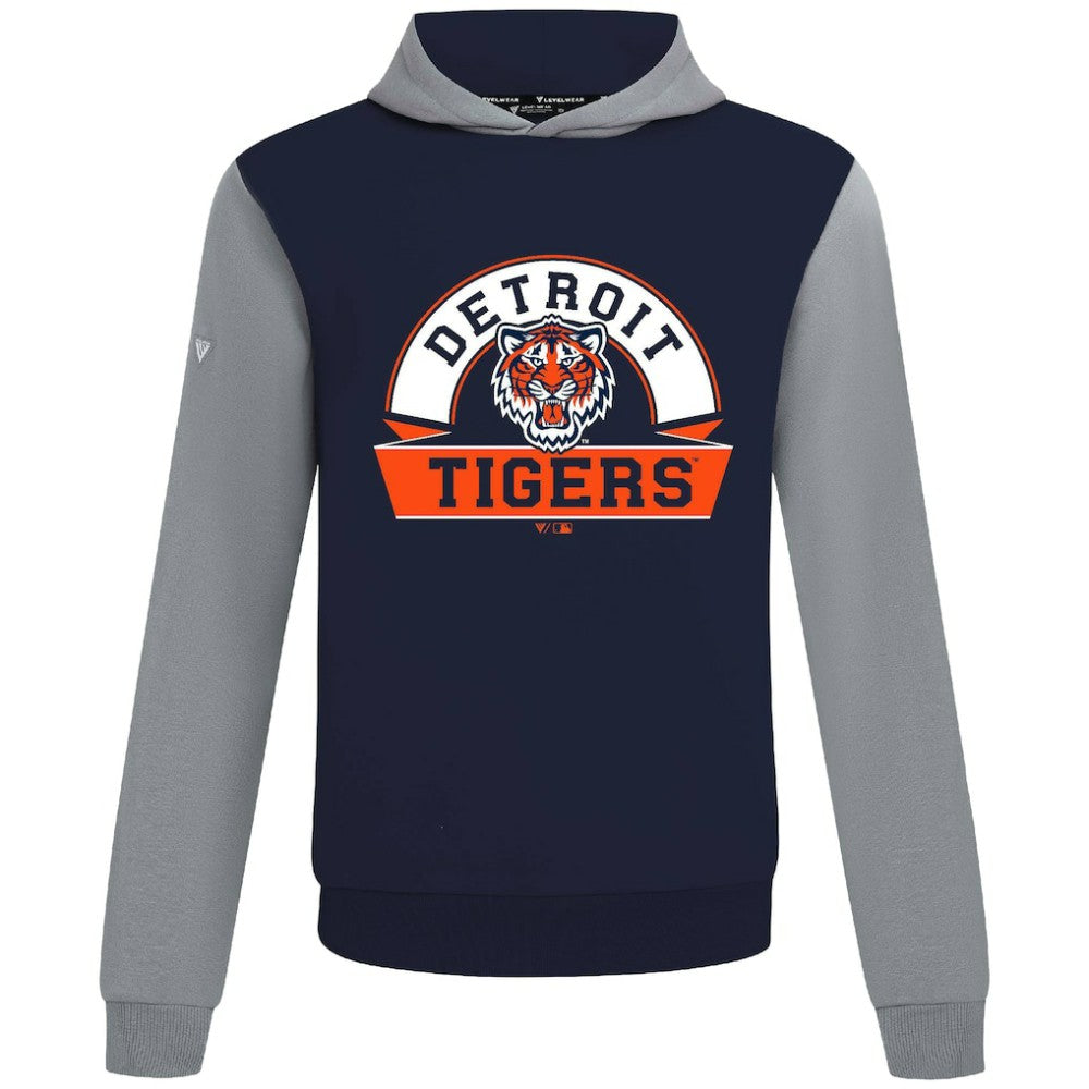 Detroit Tigers Levelwear Throwback Ultimate Banner Arch Hoodie - MLB