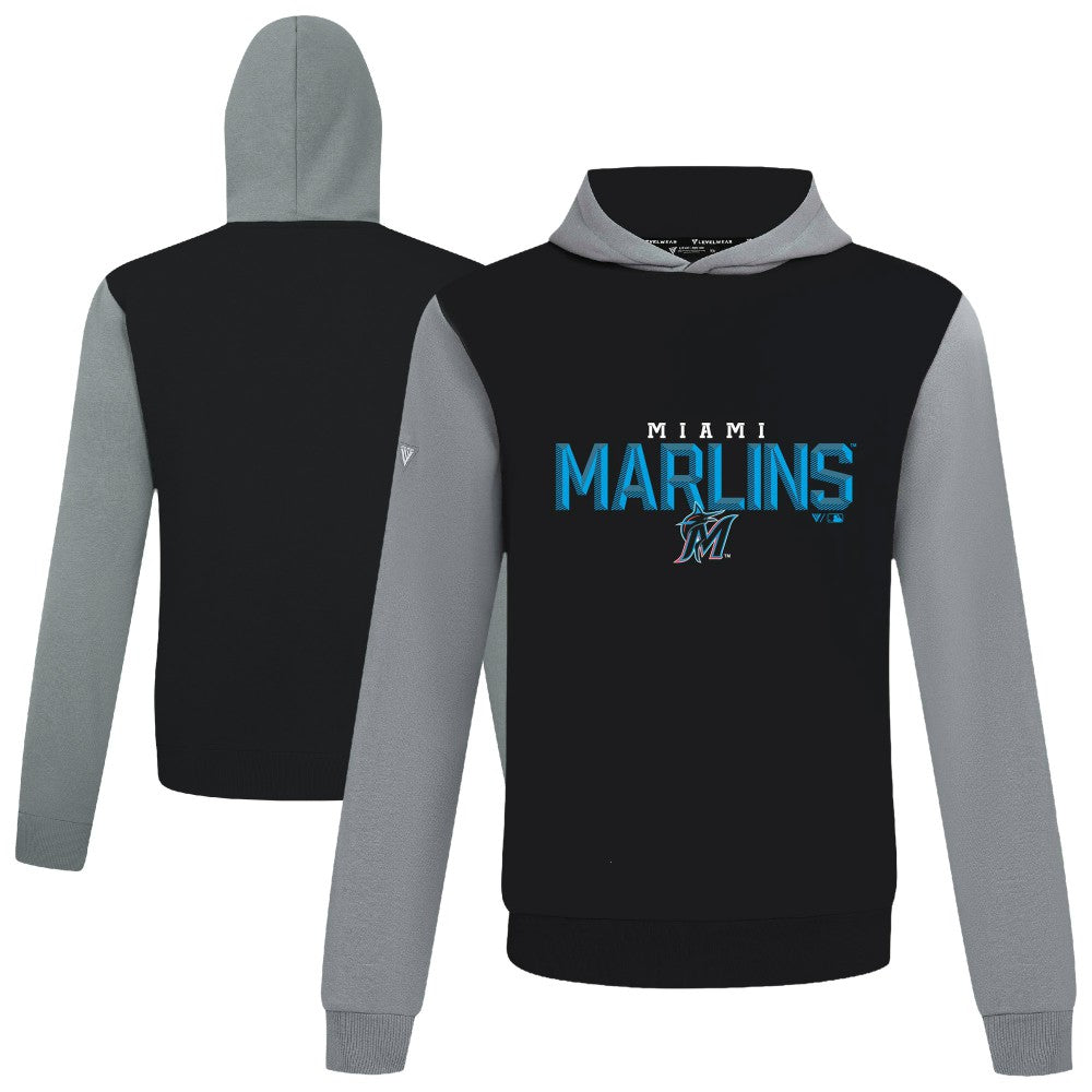 Miami Marlins Levelwear Throwback Carve Ultimate Hoodie - MLB