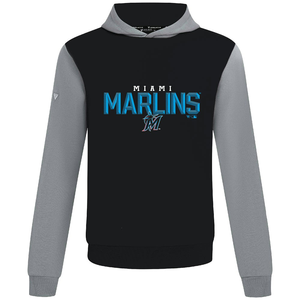 Miami Marlins Levelwear Throwback Carve Ultimate Hoodie - MLB