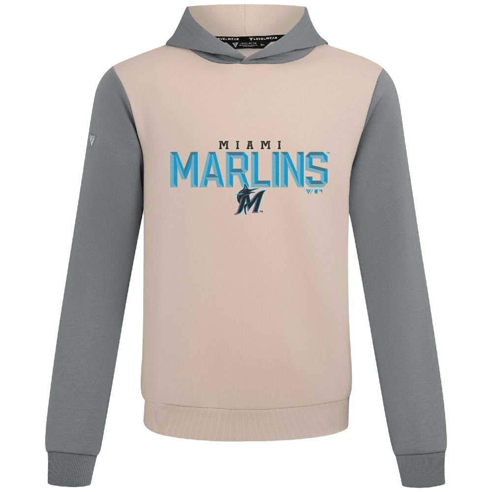 Miami Marlins Levelwear Throwback Carve Ultimate Hoodie - MLB