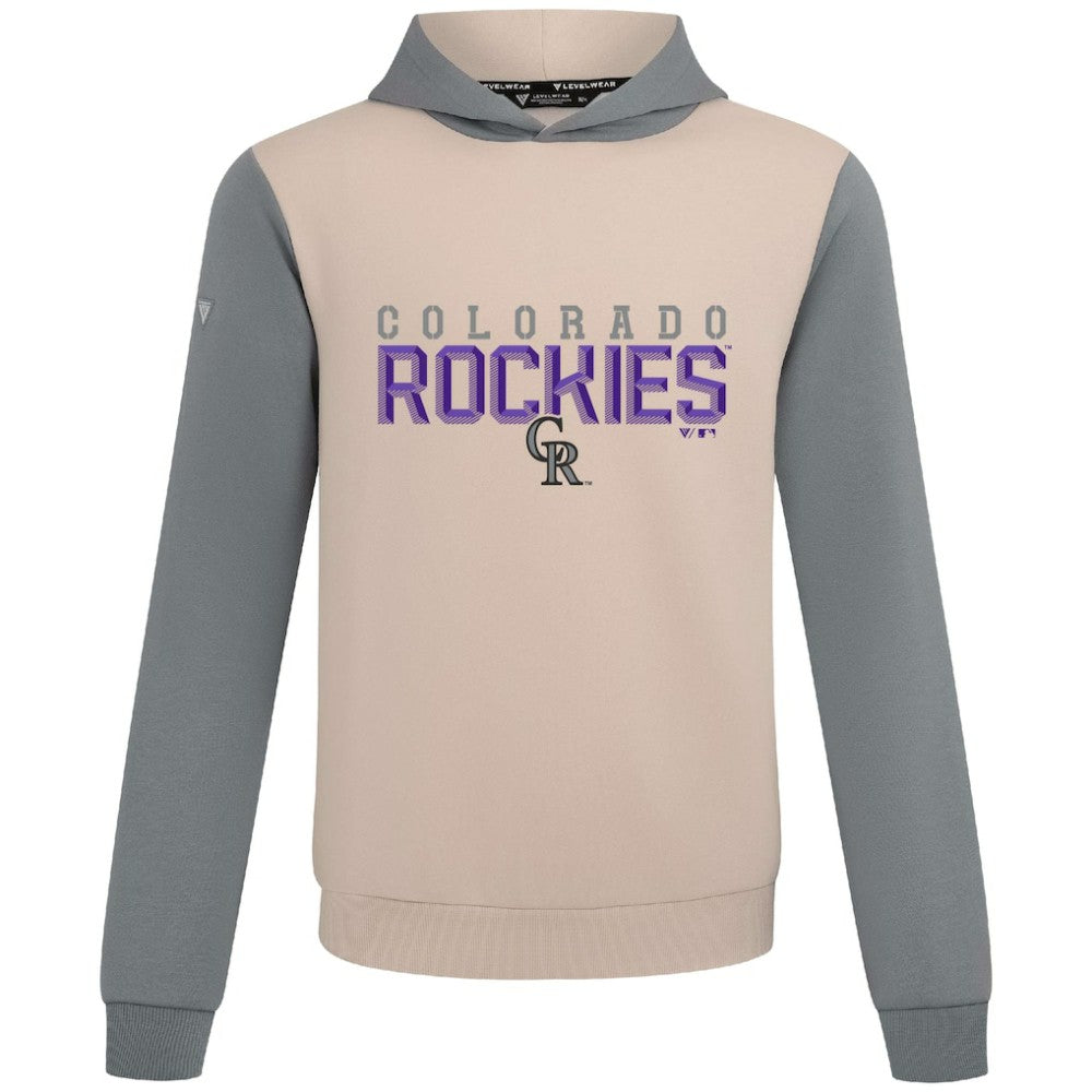 Colorado Rockies Levelwear Throwback Carve Ultimate Hoodie - MLB
