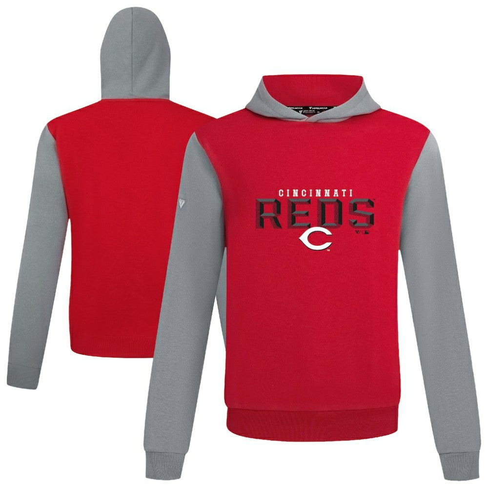 Cincinnati Reds Levelwear Throwback Carve Ultimate Hoodie - MLB