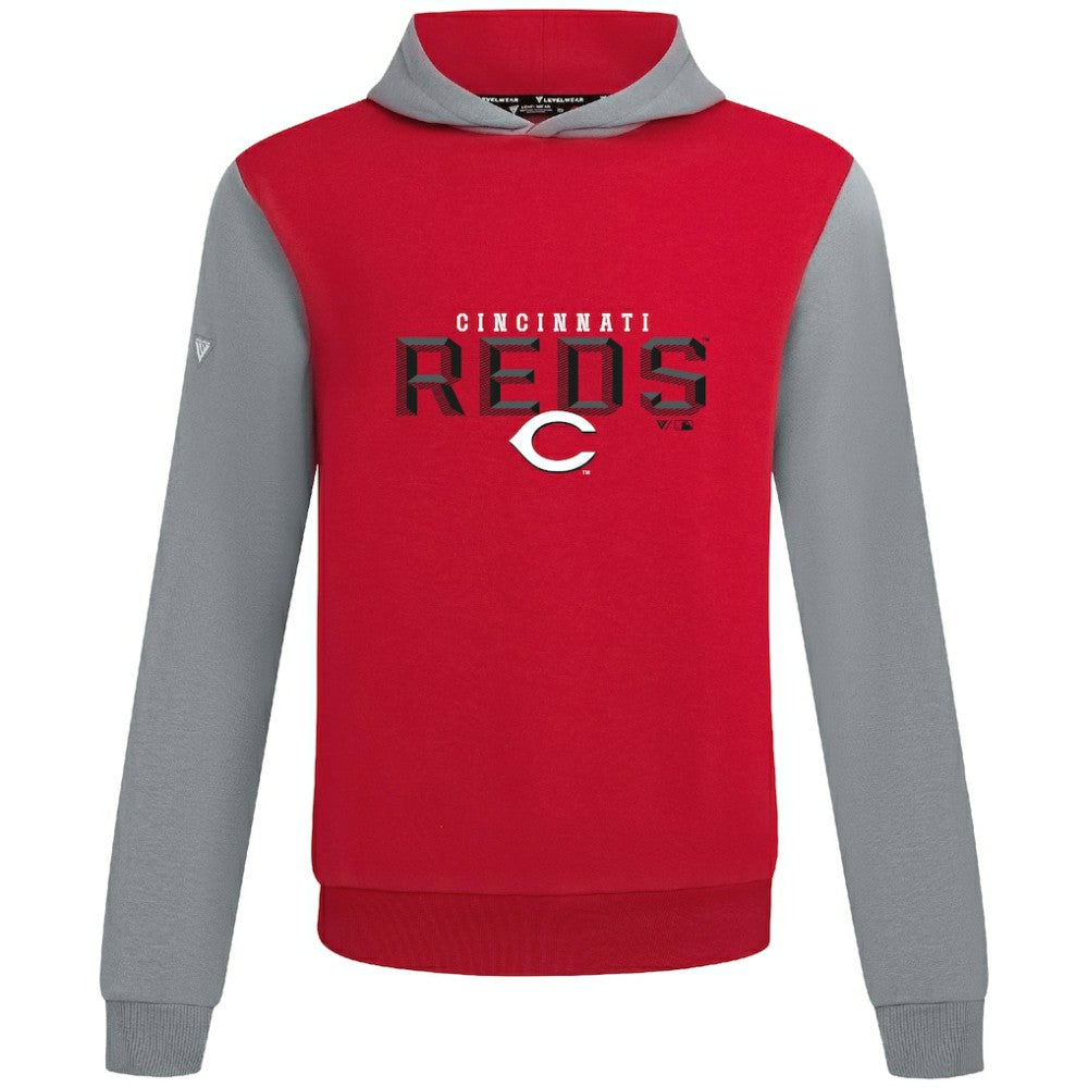 Cincinnati Reds Levelwear Throwback Carve Ultimate Hoodie - MLB