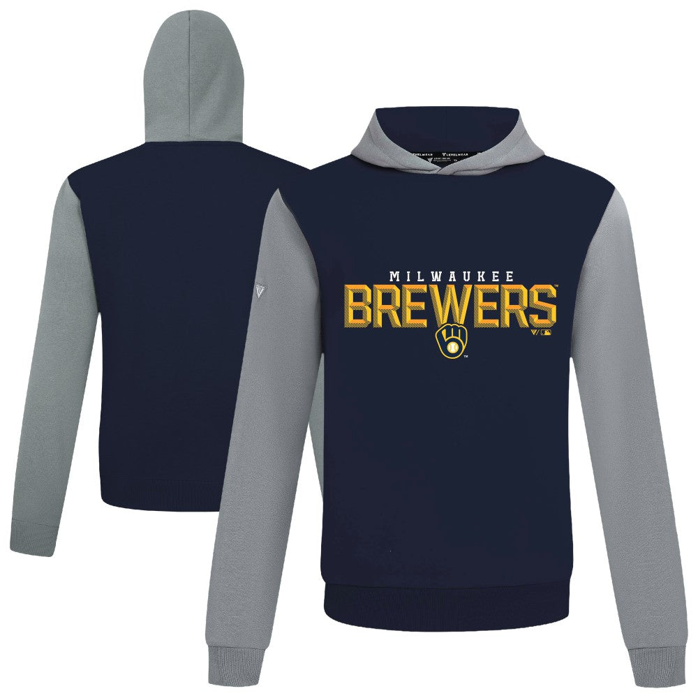 Milwaukee Brewers Levelwear Throwback Carve Ultimate Hoodie - MLB