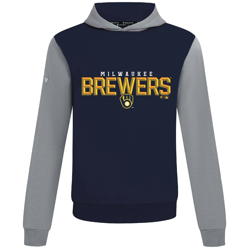 Milwaukee Brewers Levelwear Throwback Carve Ultimate Hoodie - MLB