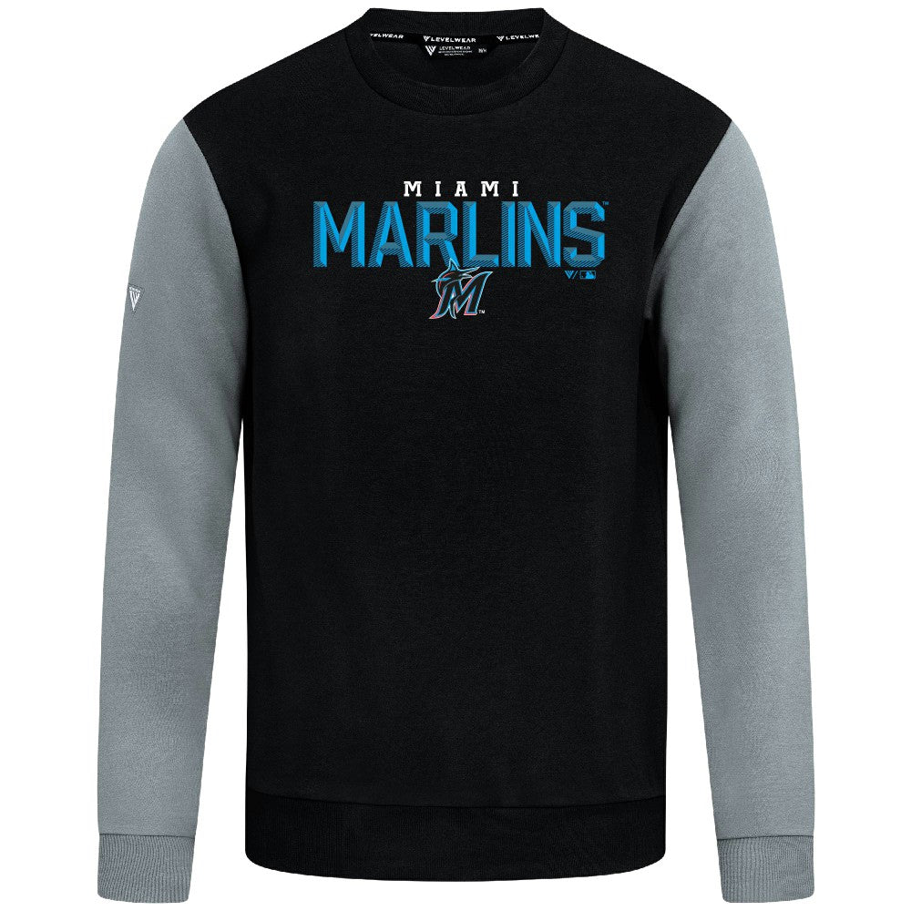 Miami Marlins Levelwear Throwback Ultimate Carve Sweatshirt - MLB