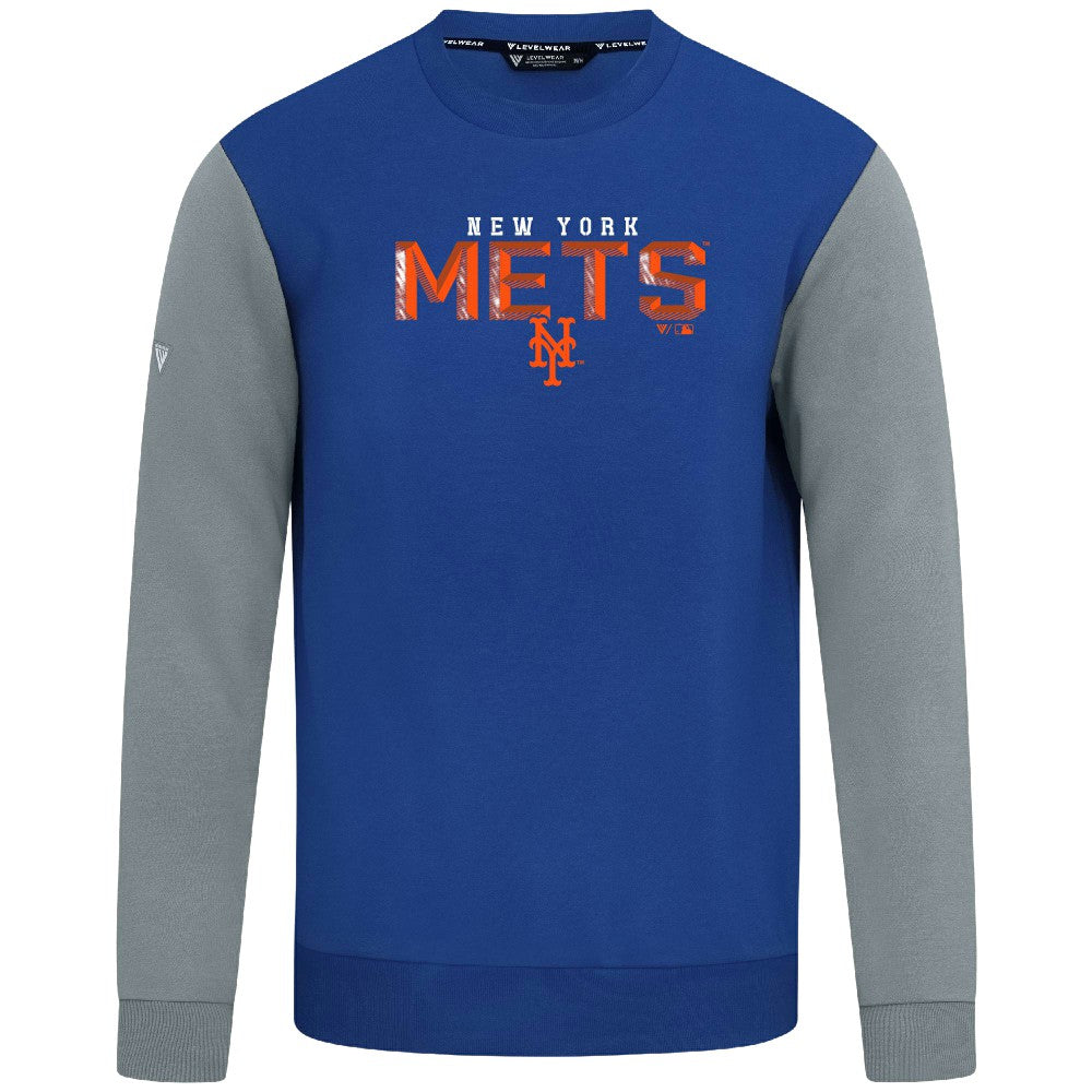 New York Mets Levelwear Throwback Ultimate Carve Sweatshirt - MLB