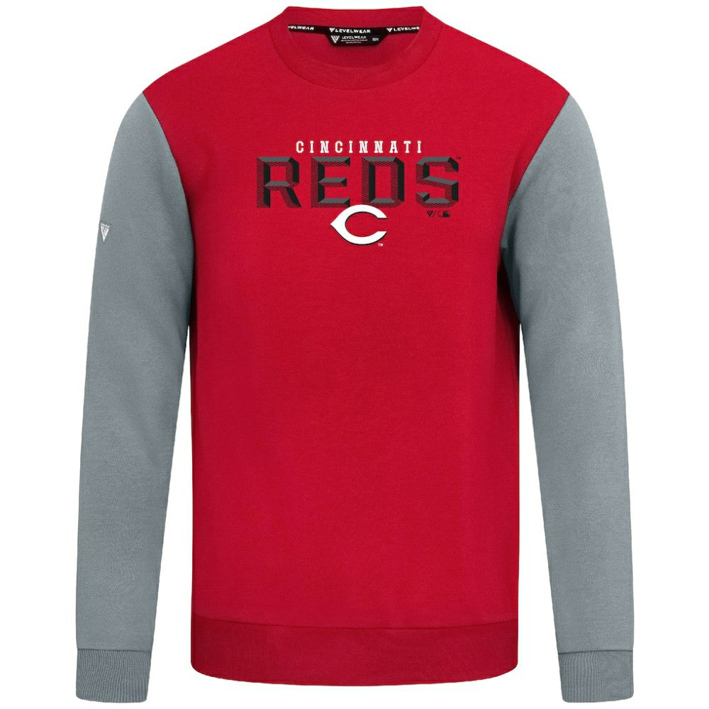 Cincinnati Reds Levelwear Throwback Ultimate Carve Sweatshirt - MLB