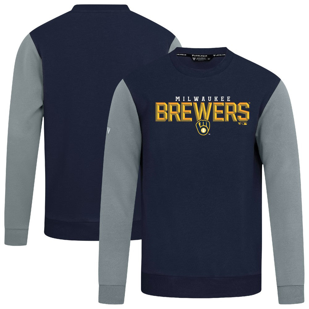 Milwaukee Brewers Levelwear Throwback Ultimate Carve Sweatshirt - MLB
