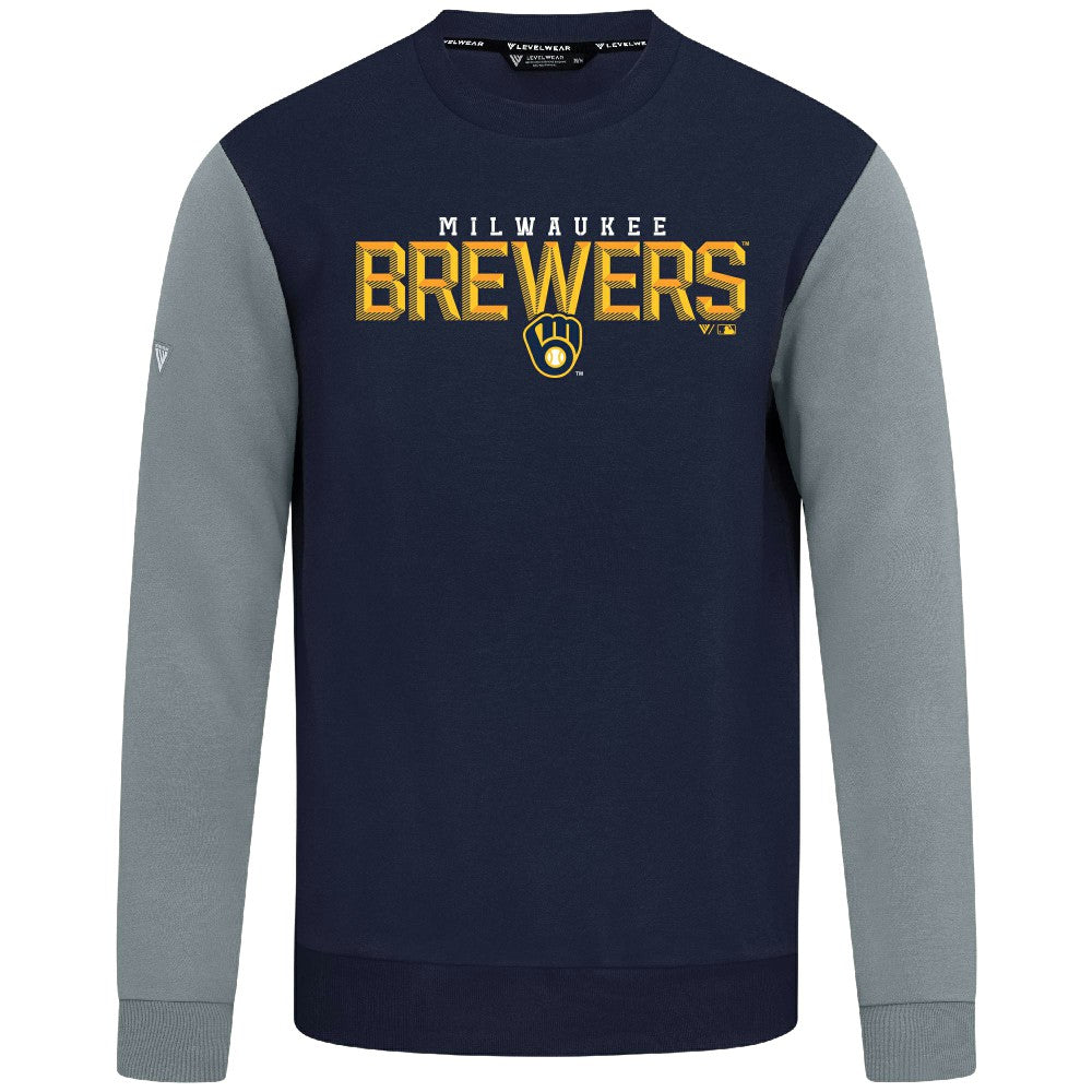 Milwaukee Brewers Levelwear Throwback Ultimate Carve Sweatshirt - MLB