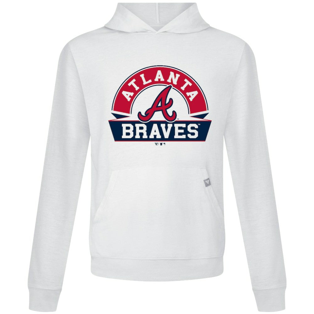 Atlanta Braves Levelwear Relay Banner Arch Pullover Hoodie - MLB