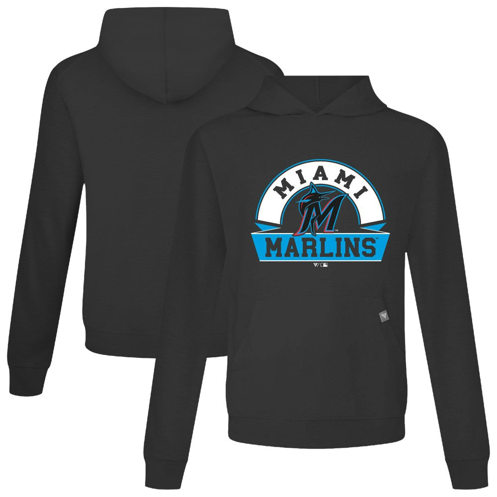 Miami Marlins Levelwear Relay Banner Arch Pullover Hoodie - MLB