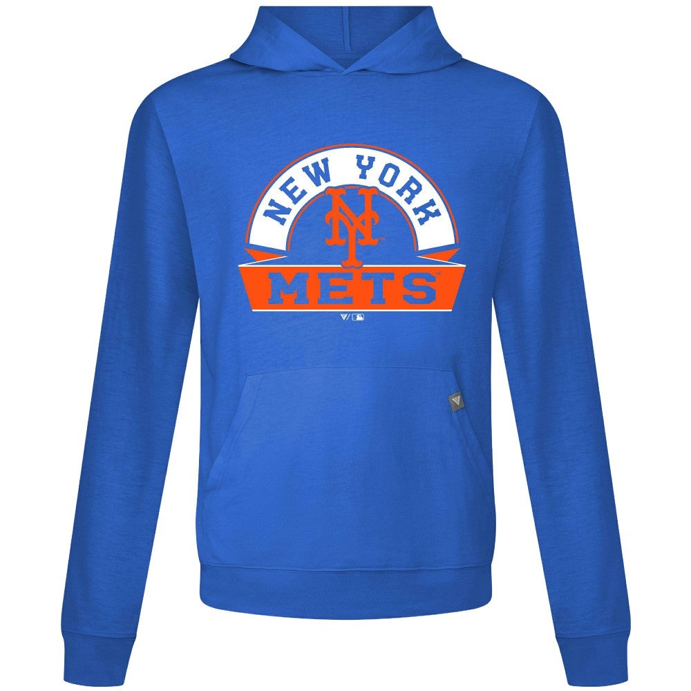 New York Mets Levelwear Relay Banner Arch Pullover Hoodie - MLB