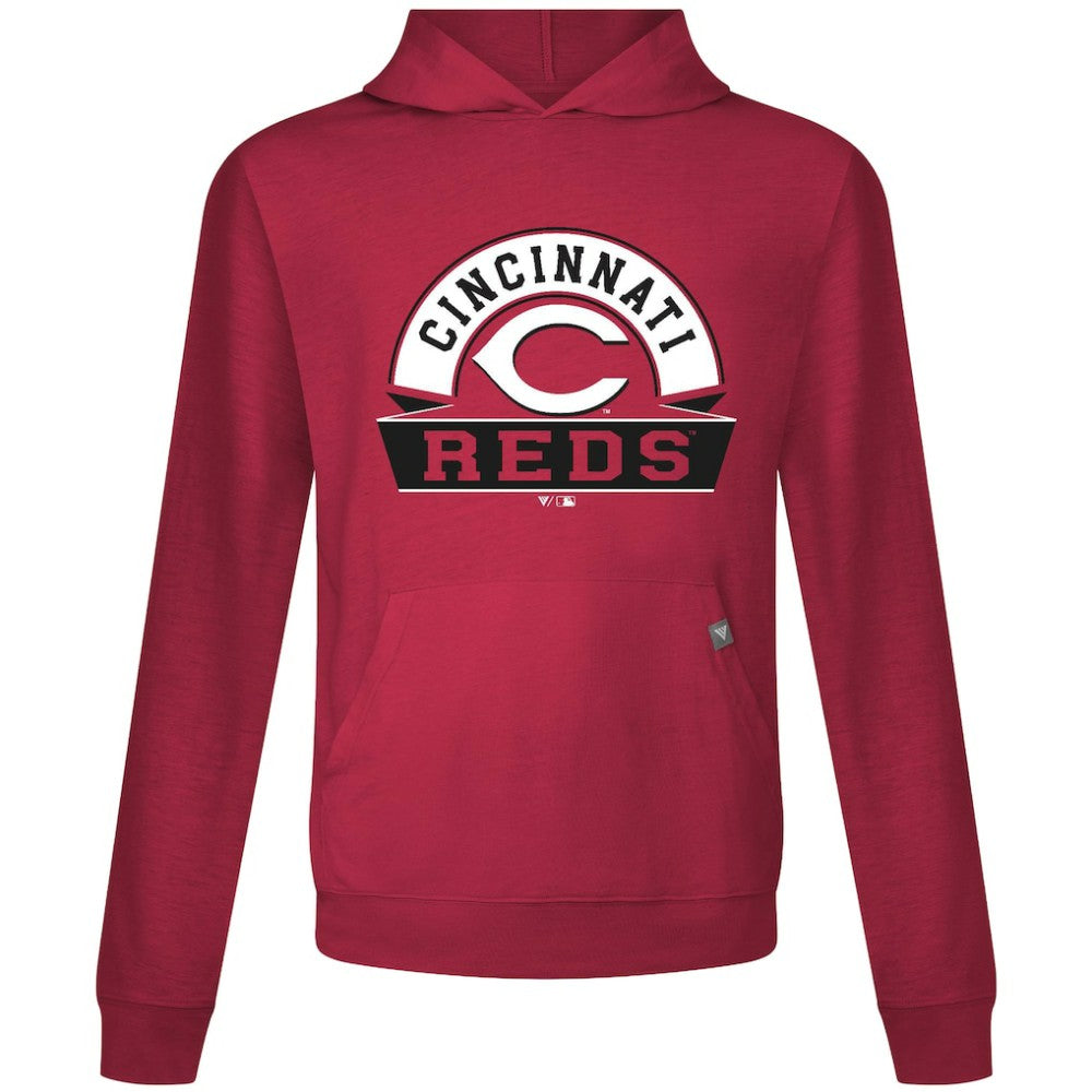 Cincinnati Reds Levelwear Relay Banner Arch Pullover Hoodie - MLB