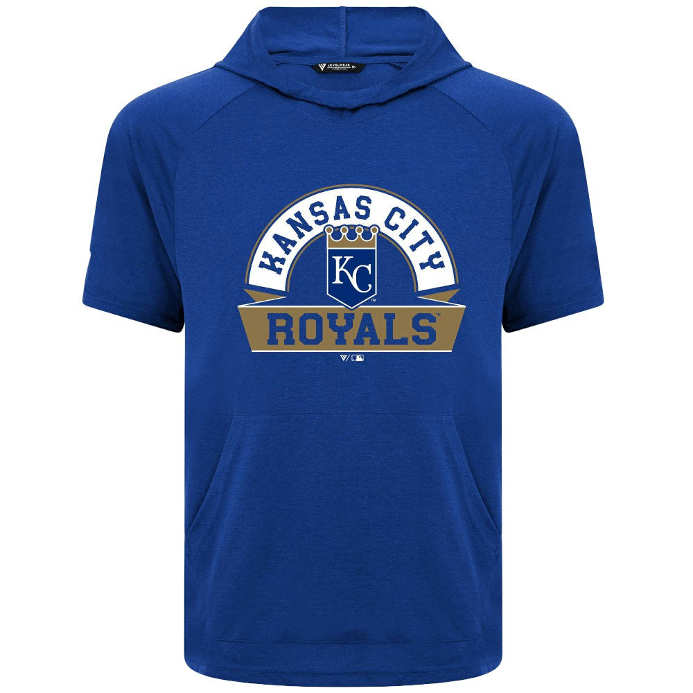 Kansas City Royals Levelwear Phase Banner Arch Hoodie T-Shirt - MLB